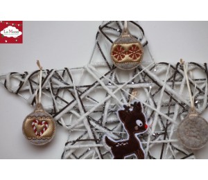 Stickserie - ITH Weihnachtskugeln - 33 Motive in 2 Größen